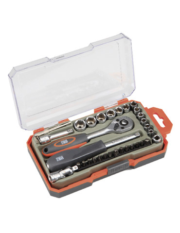 ESTUCHE VASO JGO 35 PZ +CARRACA