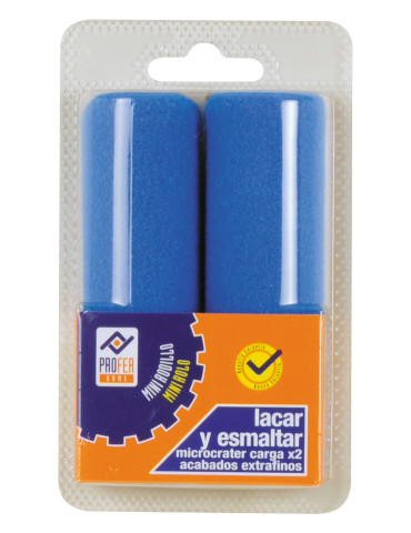 RECAMBIO MINI RODILLO AZUL 2