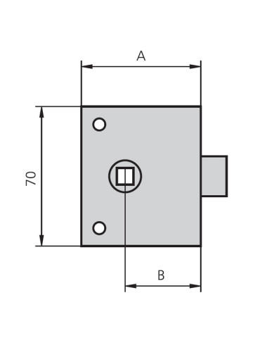 PICAPORTE SOBREPONER ESMALT 8MM