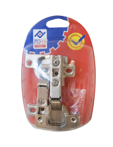 BISAGRA CAZOLETA RECTA ZN BL.2