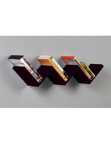 ESTANTE ZIGZAG NEGRO C/FIJAC OCULTA