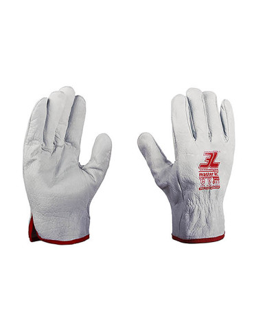 GUANTE PIEL FLOR VACUNO NATURAL