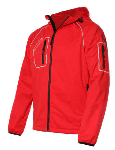 CHAQUETA SOFTSHELL POLIEST ROJ