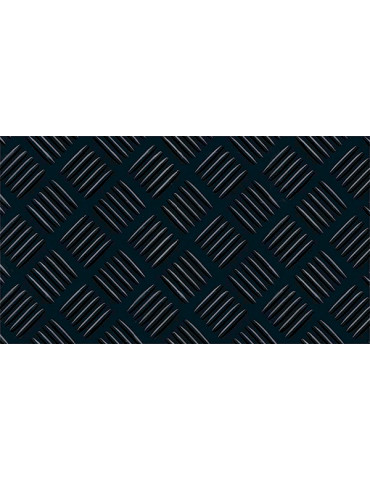 PAVIMENTO CHECKER CAUCHO NEGRO 3MM