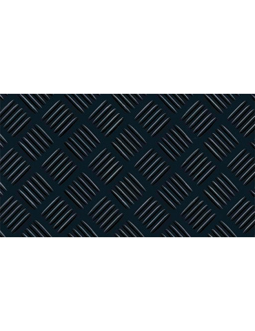 PAVIMENTO CHECKER CAUCHO NEGRO 3MM