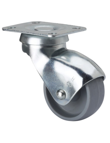 RUEDA PLASTICO GRIS (A)