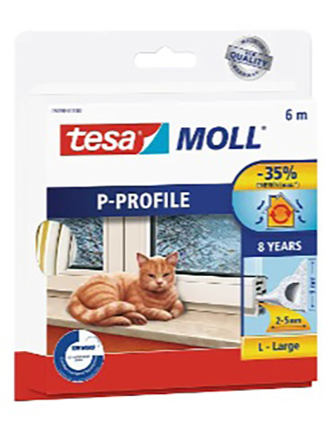 BURLETE CAUCHO TUBULAR BLANCO