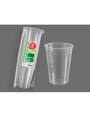 VASO DESECHAB TRANSP PLA B/25