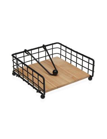 SERVILLETERO METAL NEGRO