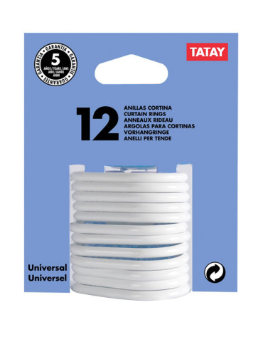 ANILLA CORTINA BAÑO BL.12