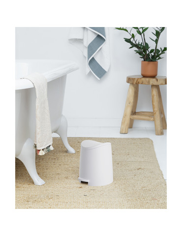 CUBO PEDAL BAÑO STAND. BLANCO