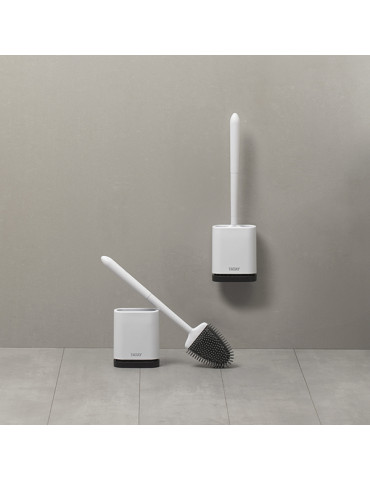 ESCOBILLERO WC TPE / BLANCO