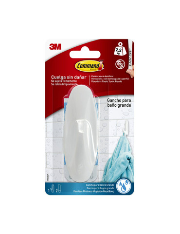 PERCHA ADHESIVA OVALADA + 2T