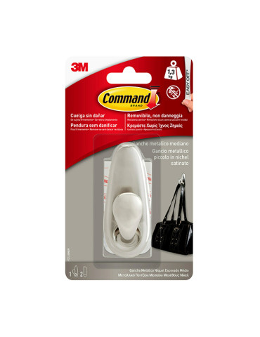 PERCHA ADHESIVA NIQUEL PULIDO