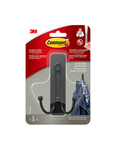 PERCHA DOBLE GRANDE NEGRO