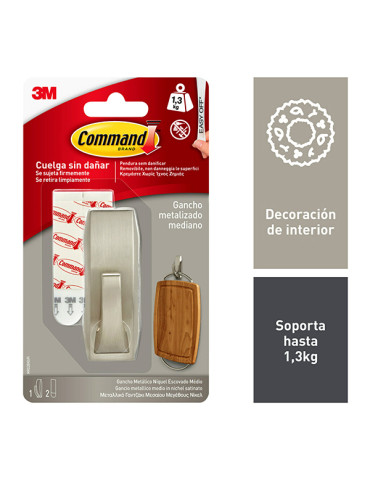 PERCHA METALICA MEDIANO NIQUEL