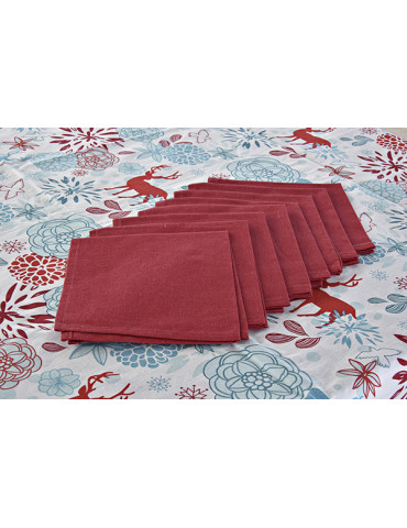MANTEL + 8 SERVILLETAS ALGODON