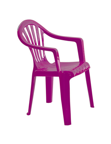 SILLON RESINA INFANTIL FUCSIA