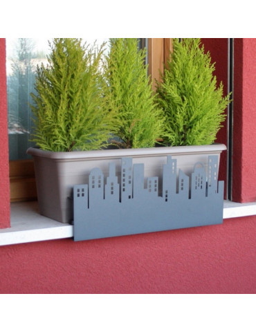 SOPORTE JARDINERA VENTANA CITY GRIS