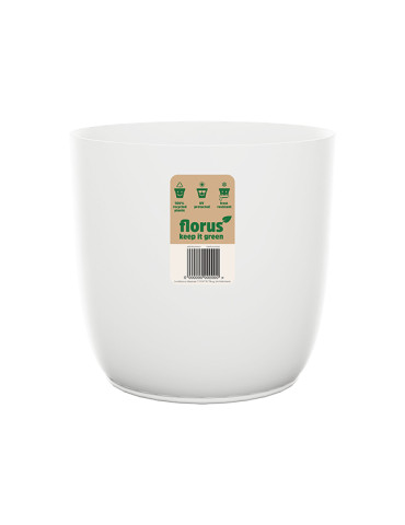 CUBREMACETA INT. FLOW FLOWERPOT BLANCO