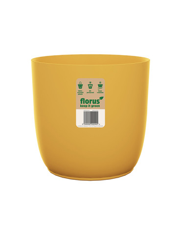 CUBREMACETA INT. FLOW FLOWERPOT MOSTAZA