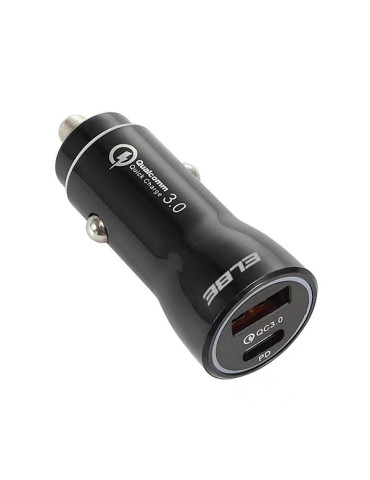 CARGADOR COCHE USB+TIPO C PD+QC3.0
