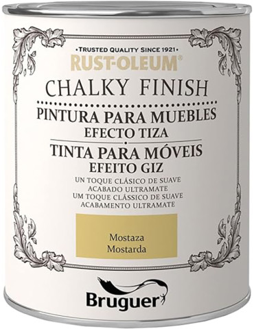 PINTURA MUEBLES TIZA MOSTAZA