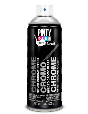 PINTURA SPRAY EF. CROMO PLATA