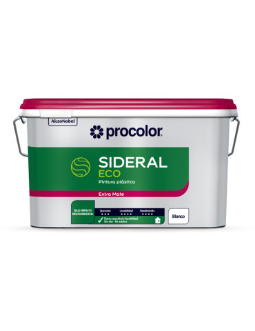 PINTURA PLASTICA MATE SIDERAL ECO