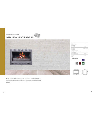 CASETTE INSERT LEÑA INUK IRON VENTILADA