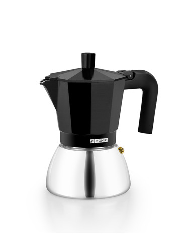 CAFETERA INDUCCION INOX BLACK