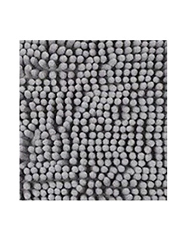 ALFOMBRA BAÑO POLIESTER 100% GRIS CLARO