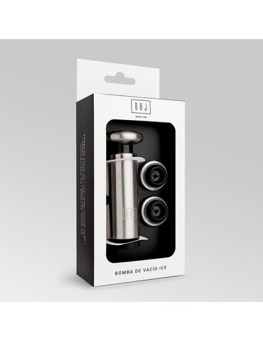 BOMBA VACIO C/ 2TAPON ICE INOX