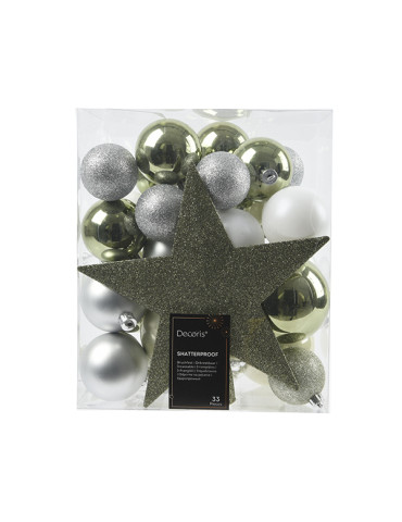 ADORNOS ARBOL 33 UD SURTIDOS