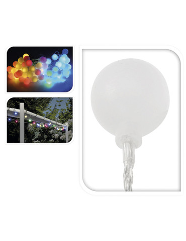 GUIRNALDA 80 LEDS MULTICOLOR COLORES VIVOS IP44