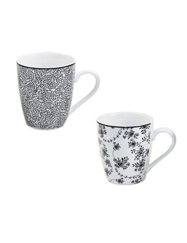 MUG PORCELANA ARMONIA NEGRA