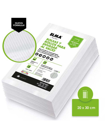 BOLSA ENVASADO VACIO PAQ.100 (RAYADA)