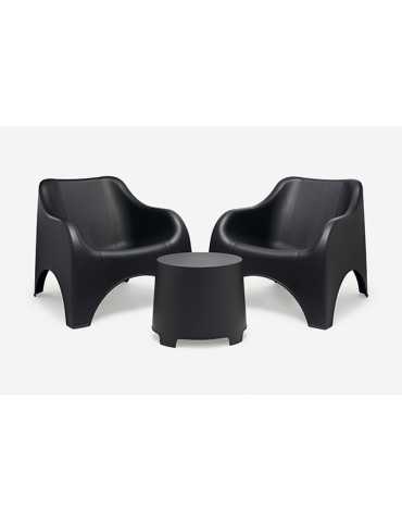 CONJUNTO RESINA CLOUD ANTRACITA