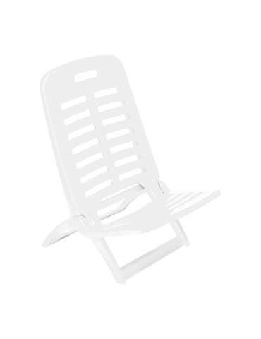 SILLA PLAYA PLEGABLE BLANCA
