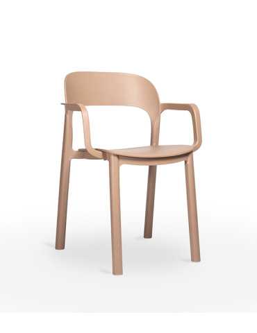 SILLON PP C/BRAZOS MARRON TIERRA ONA