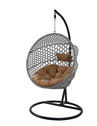 SILLON COLGANTE PLEG GRIS C/COJIN MARR