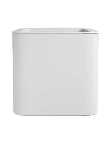 JARDINERA CUADRADA BLANCA