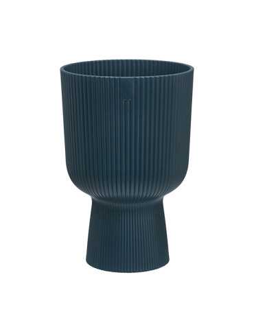 MACETERO PEDESTAL AZUL