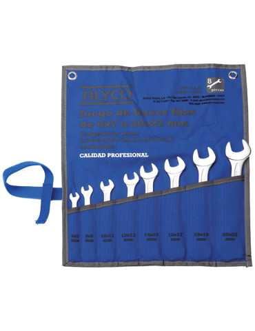 LLAVE FIJA JG 8 PZS BOLSA