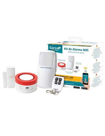 ALARMA WIFI SIRENA FLAS Y SENSORES