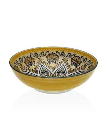 ENSALADERA PORCELANA AMARILLO SET-6