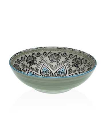 ENSALADERA PORCELANA VERDE SET-6
