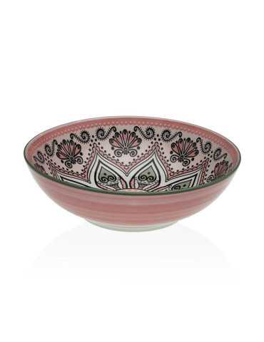 ENSALADERA PORCELANA ROSA SET-6