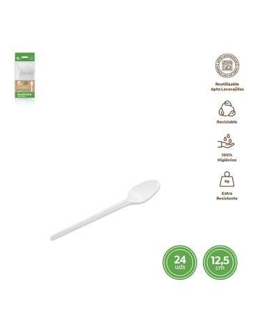 CUCHARILLA BASICA PS REUT. BLANCA B/24