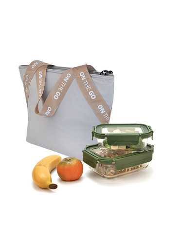 BOLSA PORTALIMENTOS GRIS